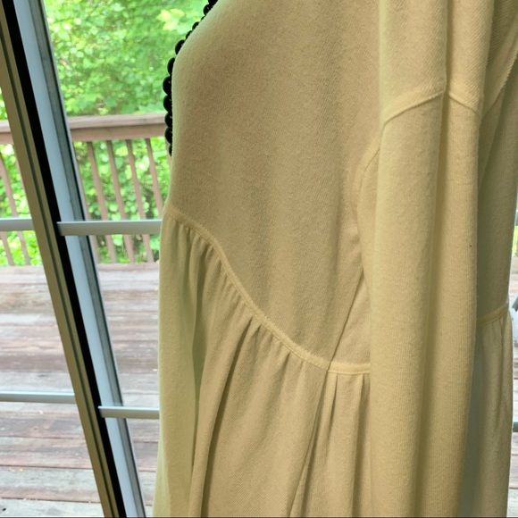 NWOT Free People Creme Empire Waist Top - Picture 4 of 7